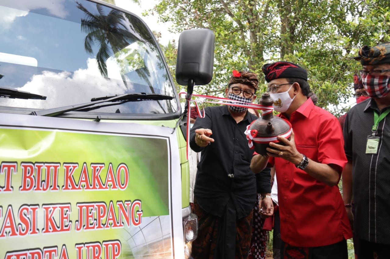 podiumnews.com-Produk Pertanian Bali Diminati, Koster Lepas Ekspor Kakao Fermentasi ke Jepang